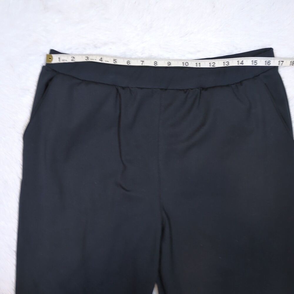 Mens Black Performance Joggers Size L Workout Pants Gym Run Lounge Minimalist - Picture 7 of 12